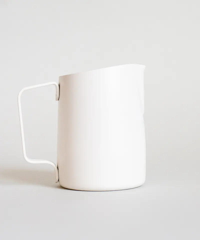 15Oz Latte Art Pitcher With Narrow Spout In Matte White 1