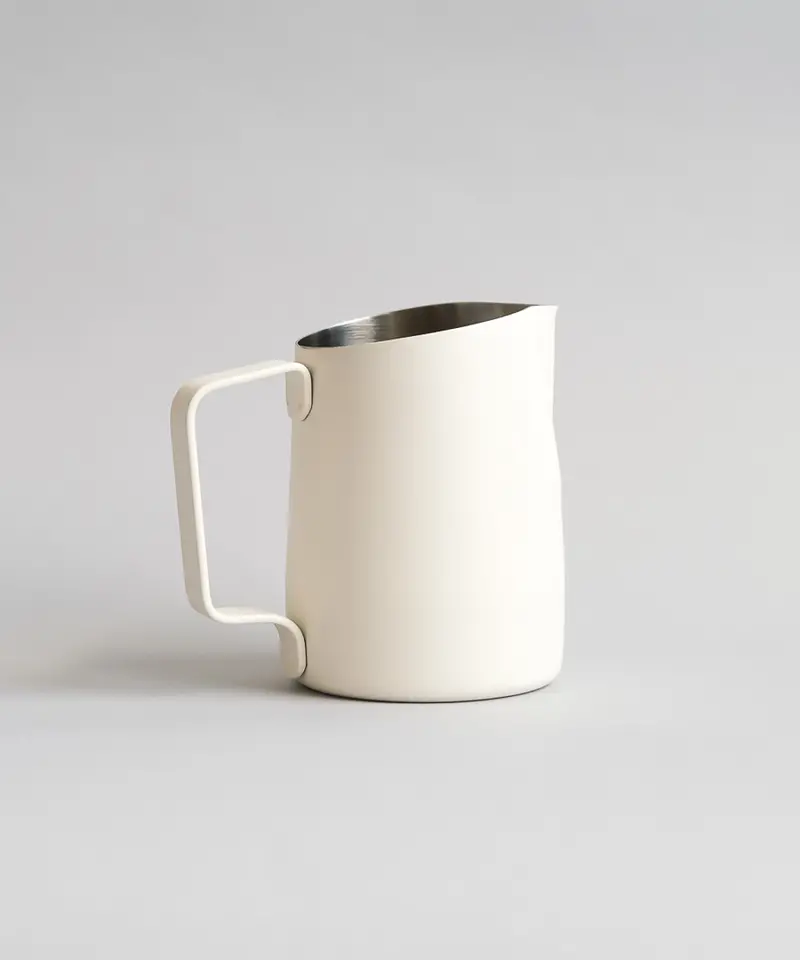 15Oz Latte Art Pitcher With Round Spout In Matte White 1