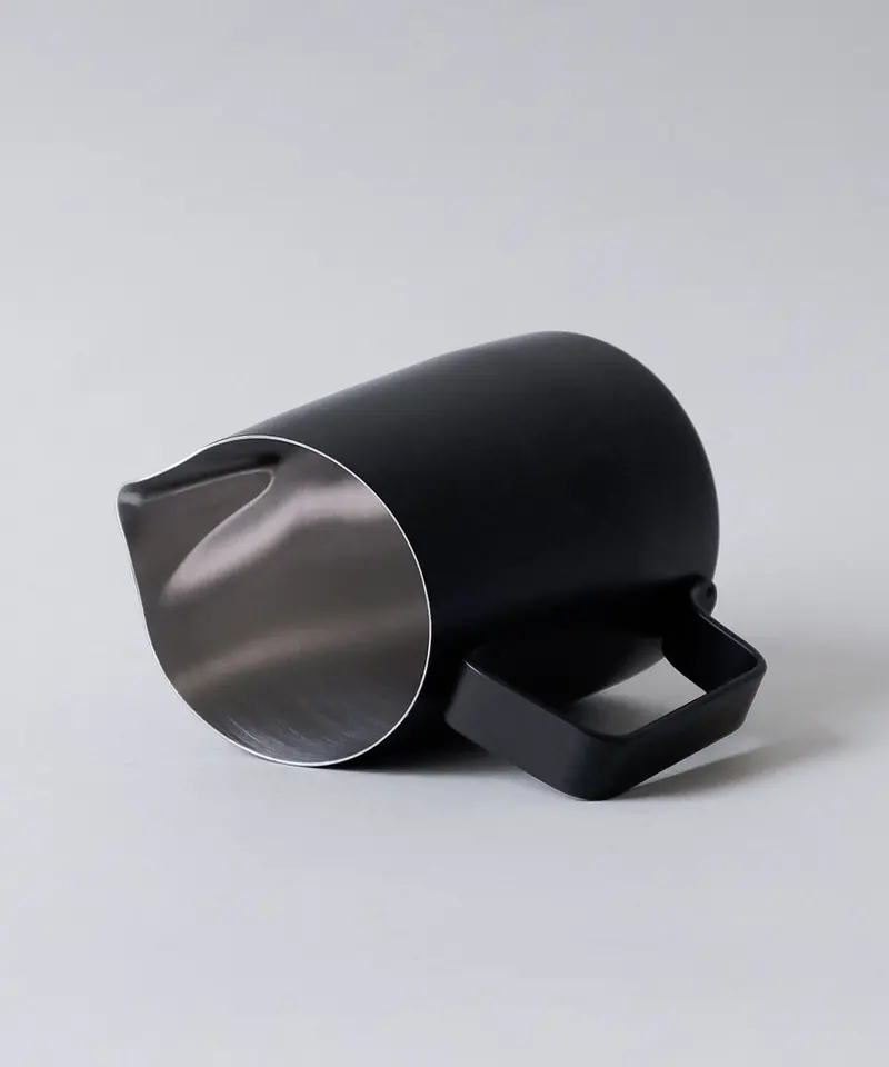 15Oz Wpm Latte Art Pitcher With Narrow Spout In Matte Black 1