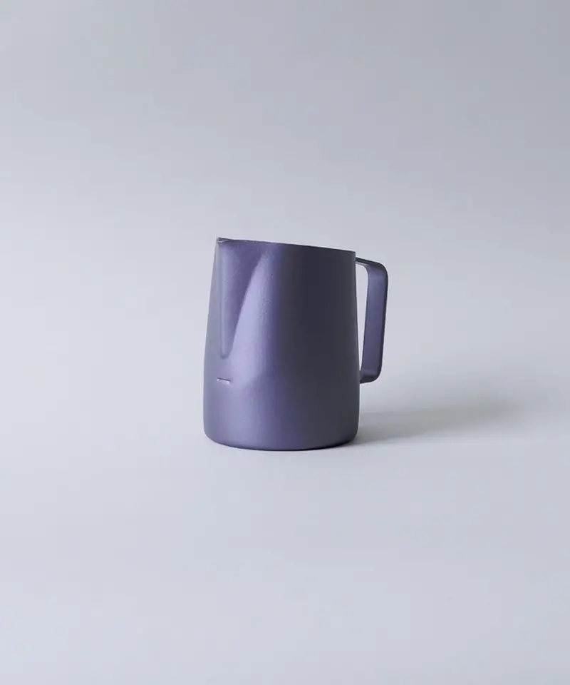 17Oz Latte Art Pitcher With Narrow Spout "Nebula" In Metallic Purple 1