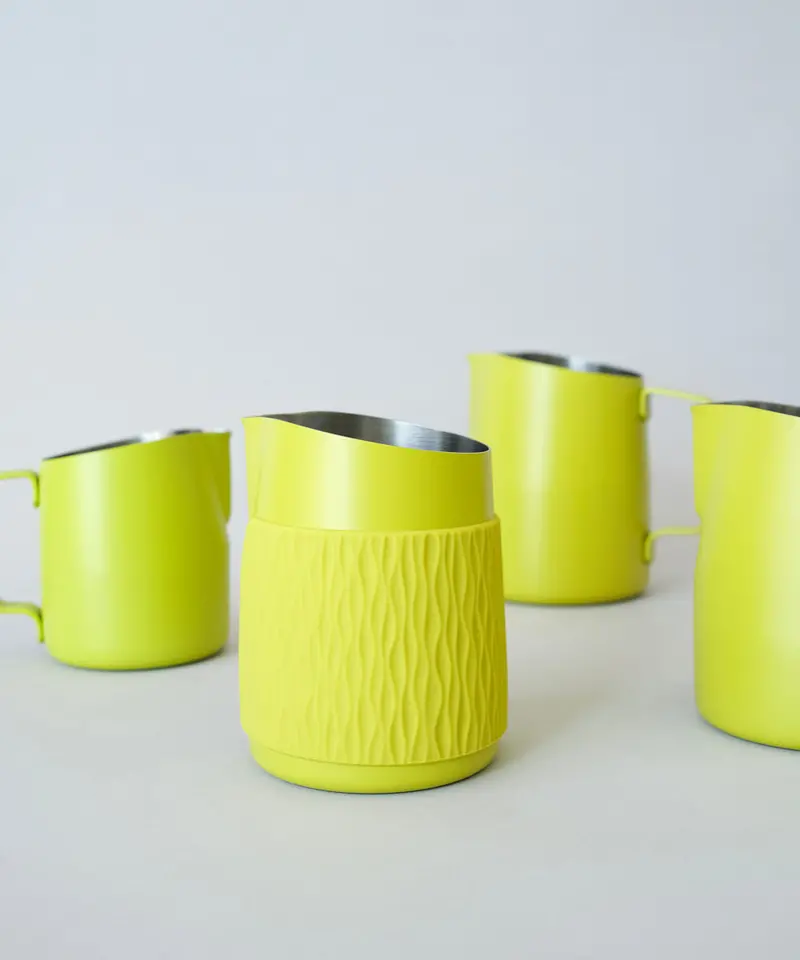 4 Piece Latte Art Pitcher Bundle In Calamansi Mist 1