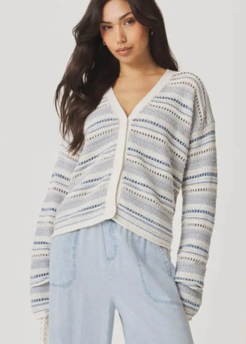 Addison Striped Cardigan 1