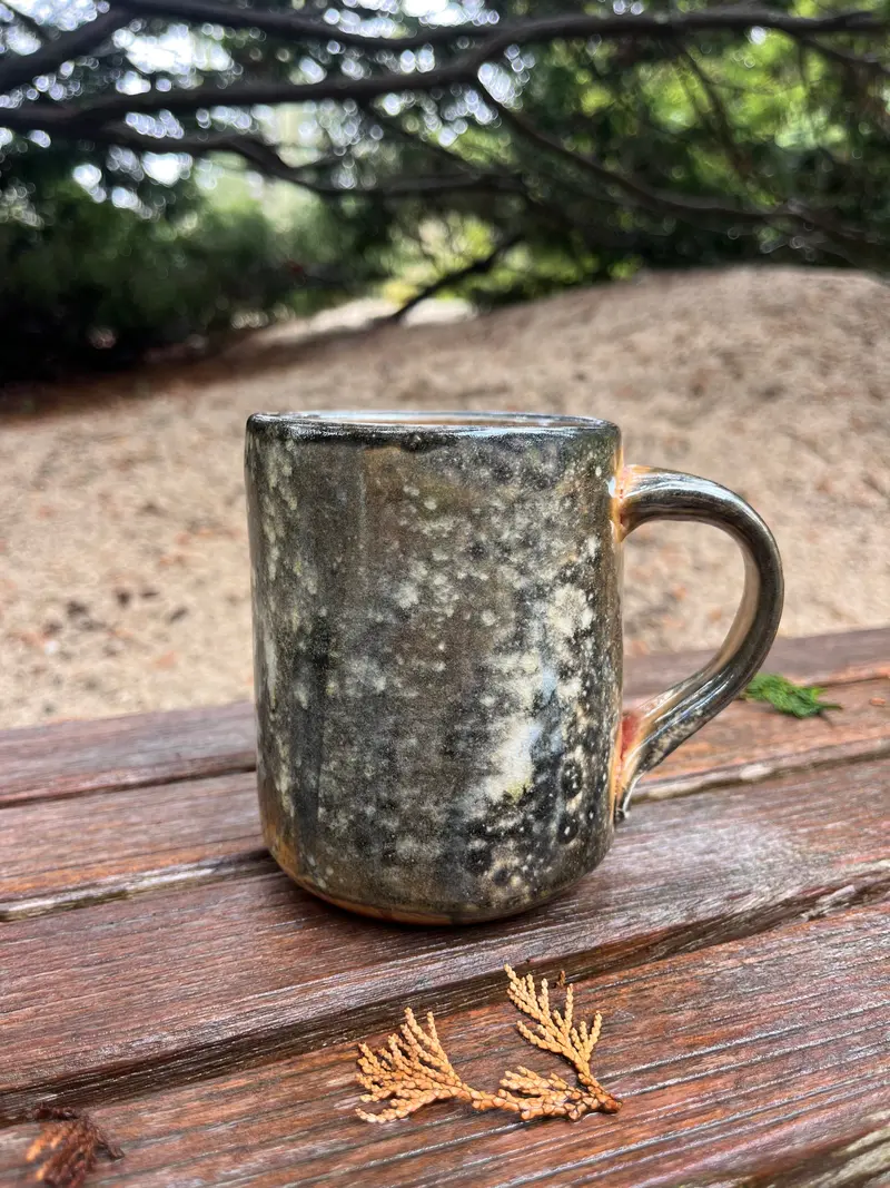 Ann Barzola Porcelain Mug Dark Orange Center 1