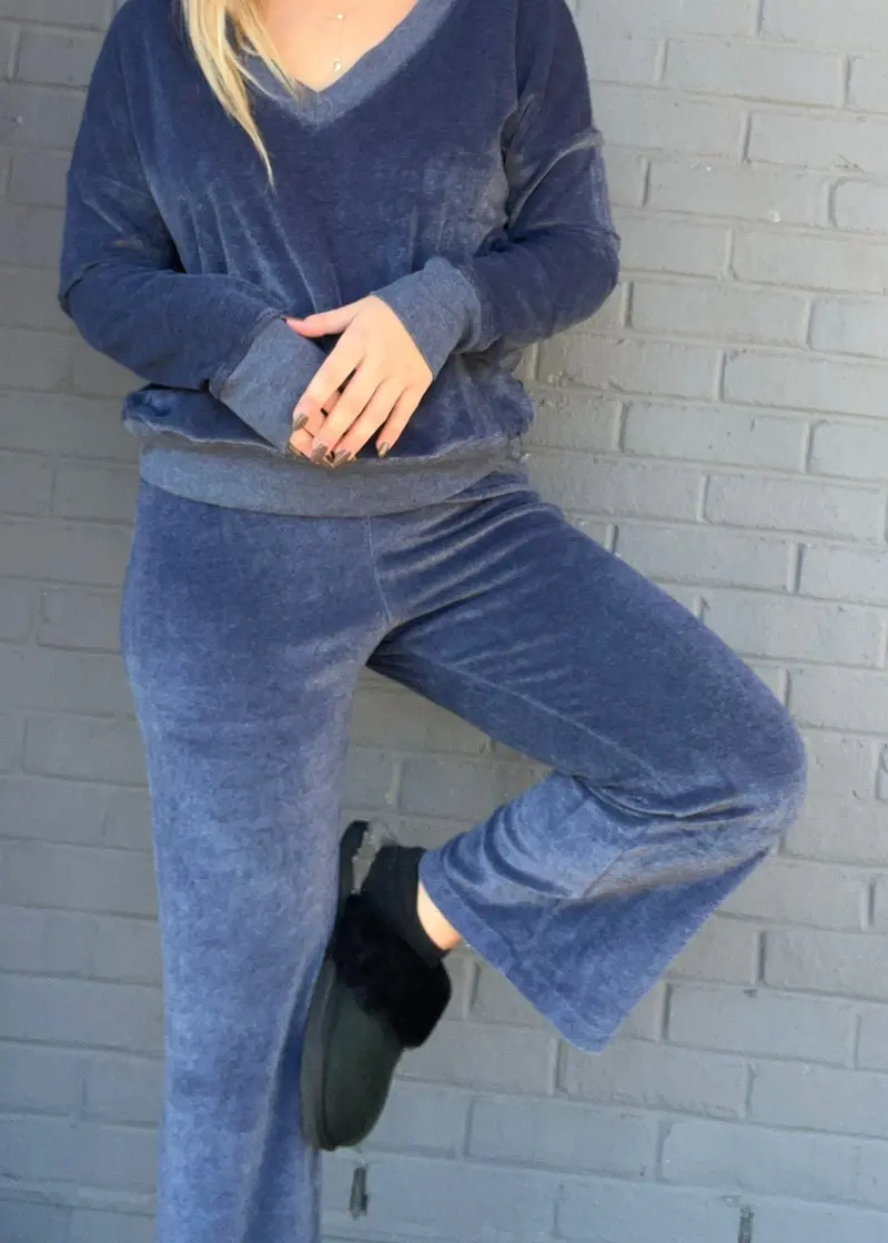 Ariana Velour Ankle Pant 1