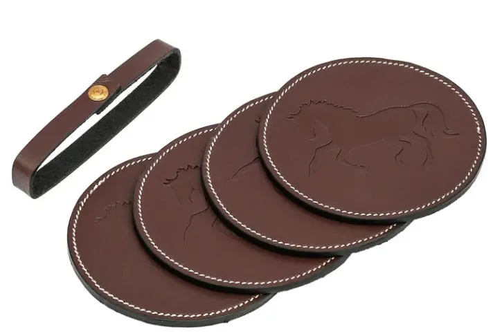 Awst Lilo Leather Coasters 1