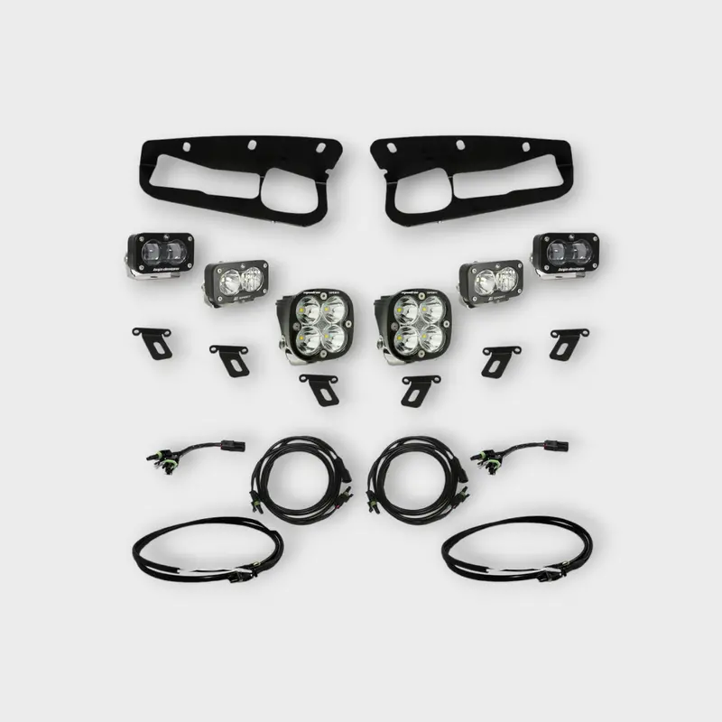 Baja Designs - Ford Bronco S2 Sae Fpk Sportsmen For Oem Steel Bumper W/Upfitter Wiring Harness 1