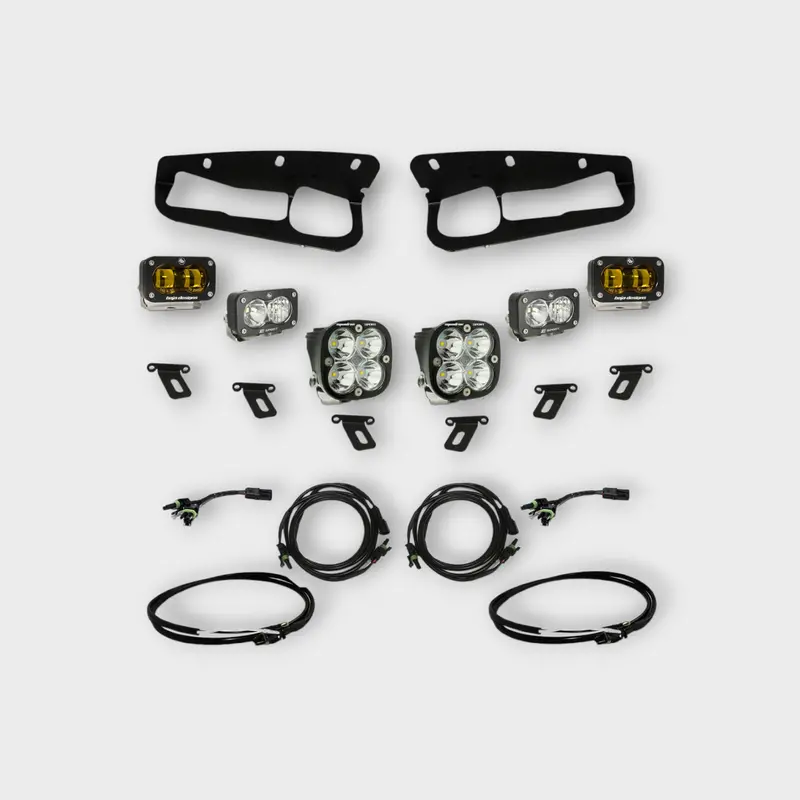 Baja Designs - Ford Bronco S2 Sae Fpk Sportsmen W/Upfitter Wiring Harness Oem Steel Bumper 1