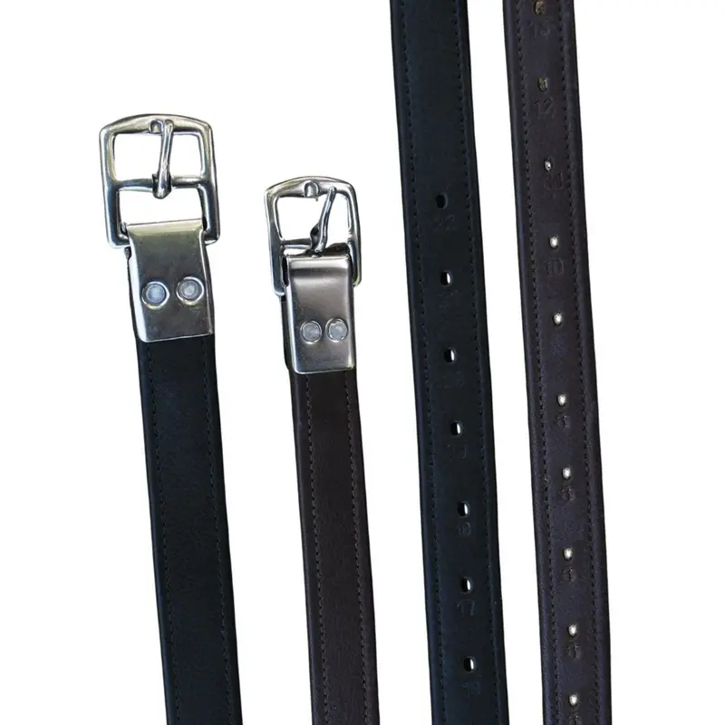 Black Oak Calf Lined Leathers With Riveted Buckle 1