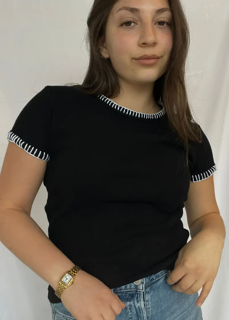 Brooks Blanket Stitch Tee 1