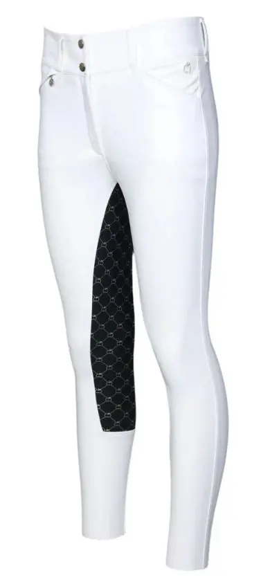 Dapplebay Sport Dressage Full Seat Show Breeches-White 1