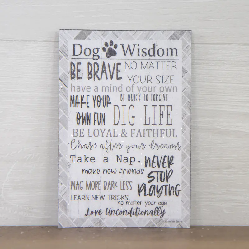 Dog Wisdom Magnet – Funny Dog Quote Decor Sn395m 1