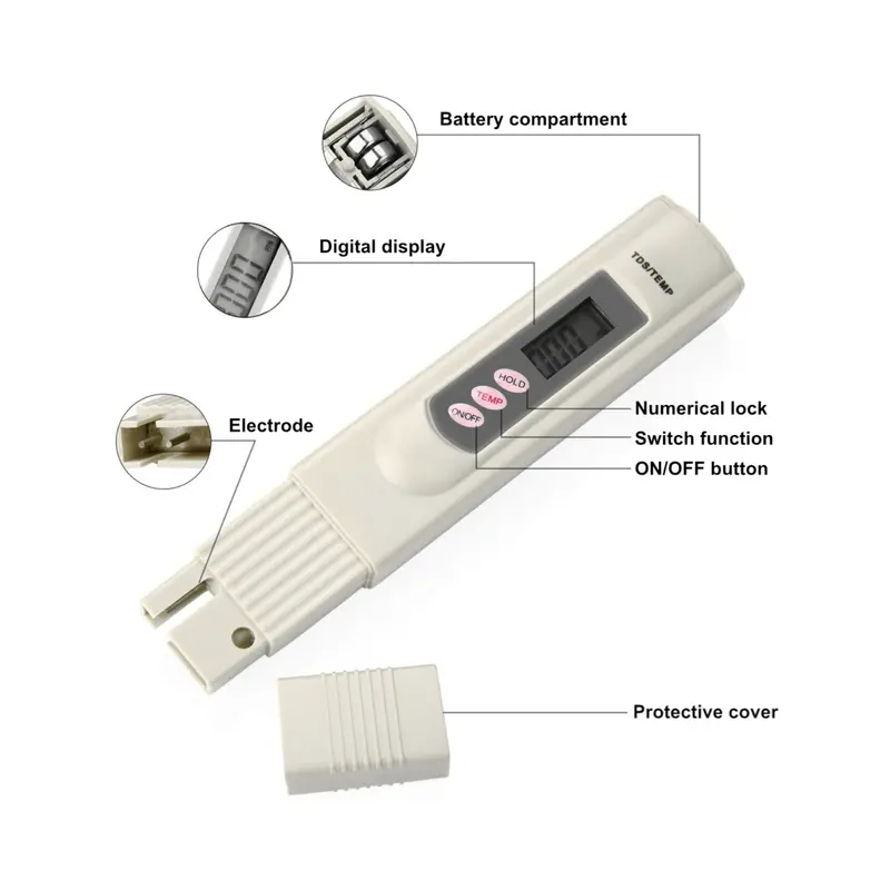 Dual Function Tds Meter For Water Quality And Temp Measurements 1