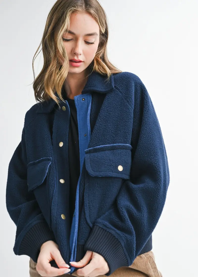 Estella Cropped Button Up Jacket 1