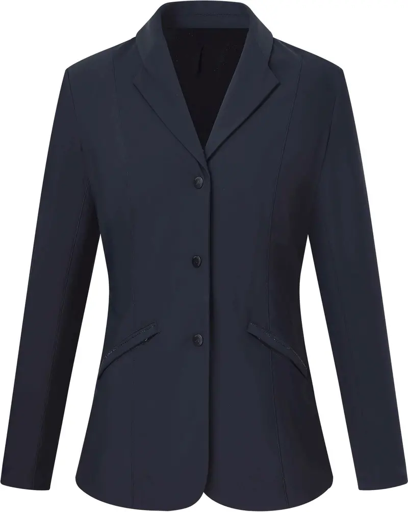 Euro-Star Eslucia Competion Coat, Crystal Detail And Mesh Back 1