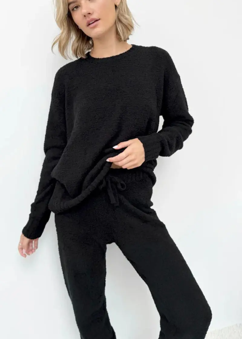 Fuzzy Sweater Pj Set 1
