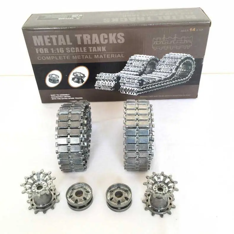 Heng Long 1:16 Scale Challenger 2 Model Tank Metal Upgraded Tracks, Sprockets, Idle Wheels Pro Parts 1