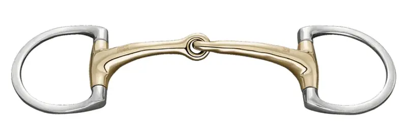 Herm Spr Dynamic Rs Eggbutt Bit (D-Shaped Rings) - Single Jointed 1