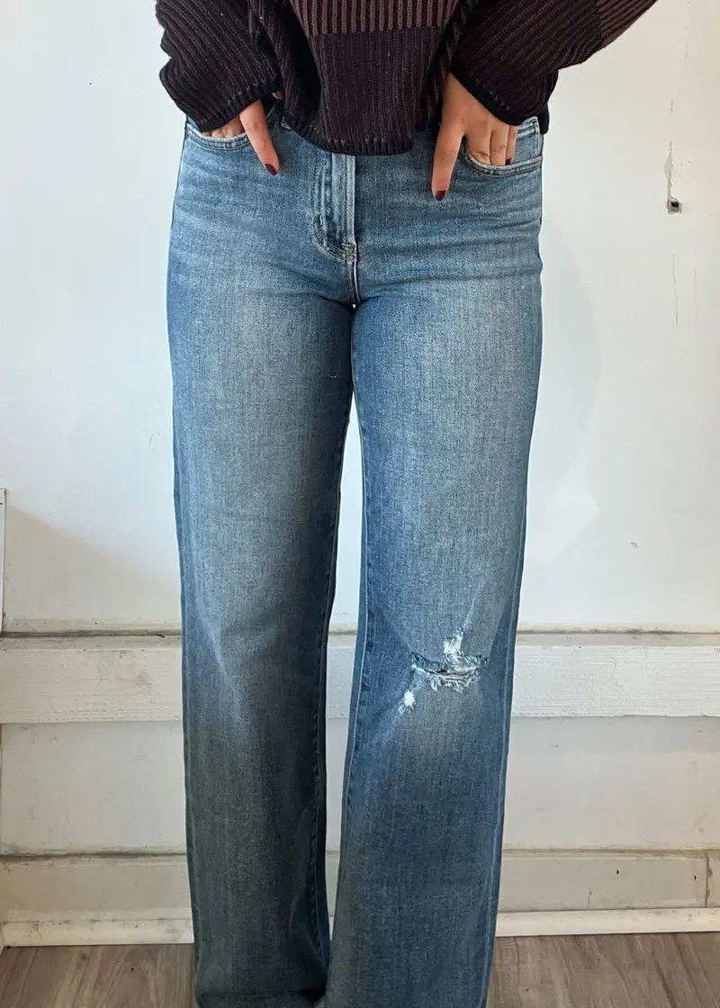 High Rise Slim Wide Leg 1
