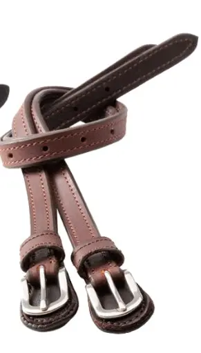 Kavalkade Oiled Leather Spur Straps Brown 1