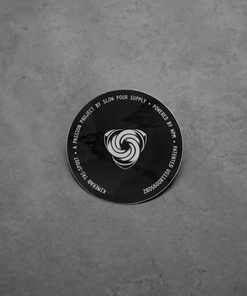 Kimera Round Logo Sticker In Glossy Finish - Large 1