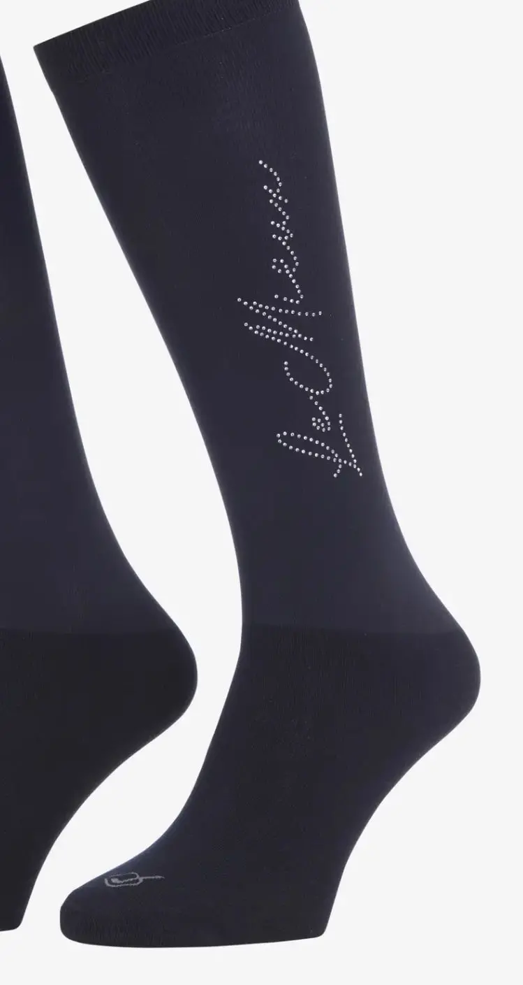 Lemieux Sparkle Competition Socks Navy Medium 1