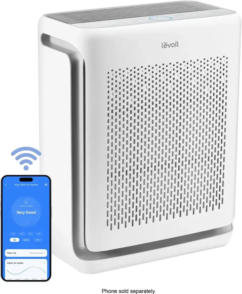 Levoit Vital 200S-P Smart Air Purifier - White/Grey 1