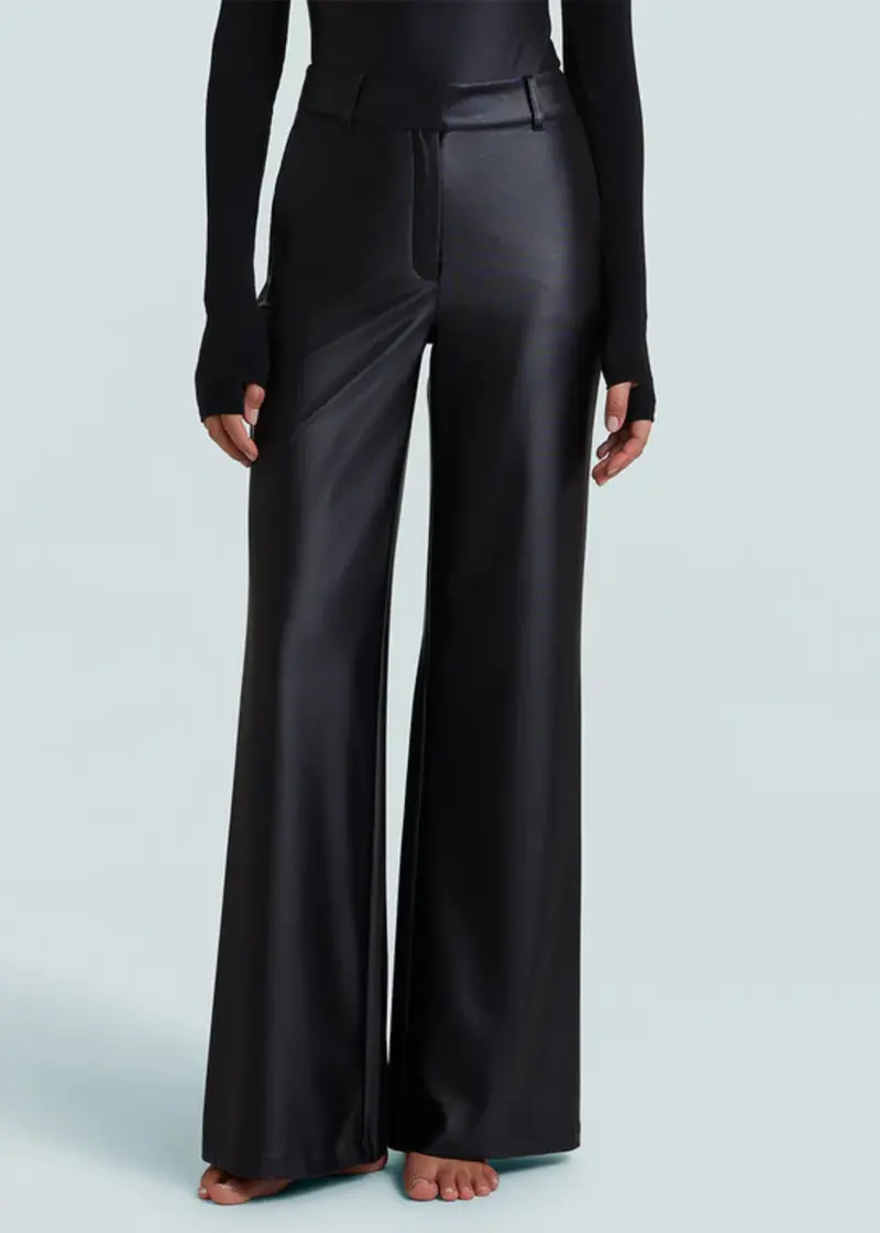 Matte Metallic Wide Leg Trouser 1