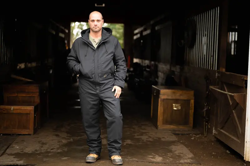 Men's Winter Insulated Jumpsuit - Caviar 1