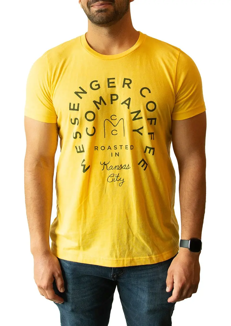 Messenger Badge Logo Shirt Yellow 1