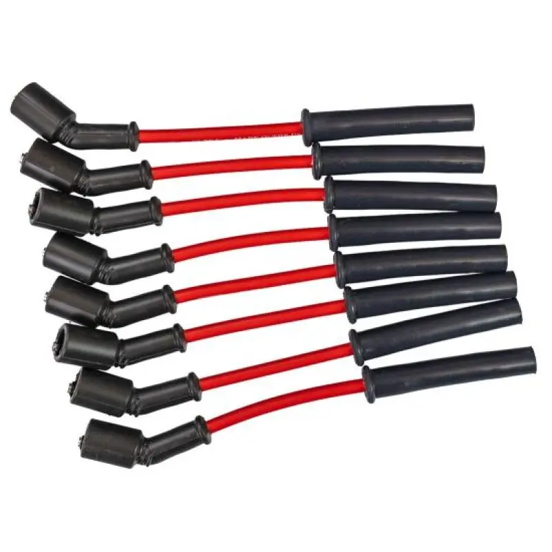 Moroso 99-13 Gm Ls/Lq 4.8/5.3/5.7/6.0/6.2L Ultra 350 8Mm Multi-Angle Boot Spark Plug Wire Set - Red 1