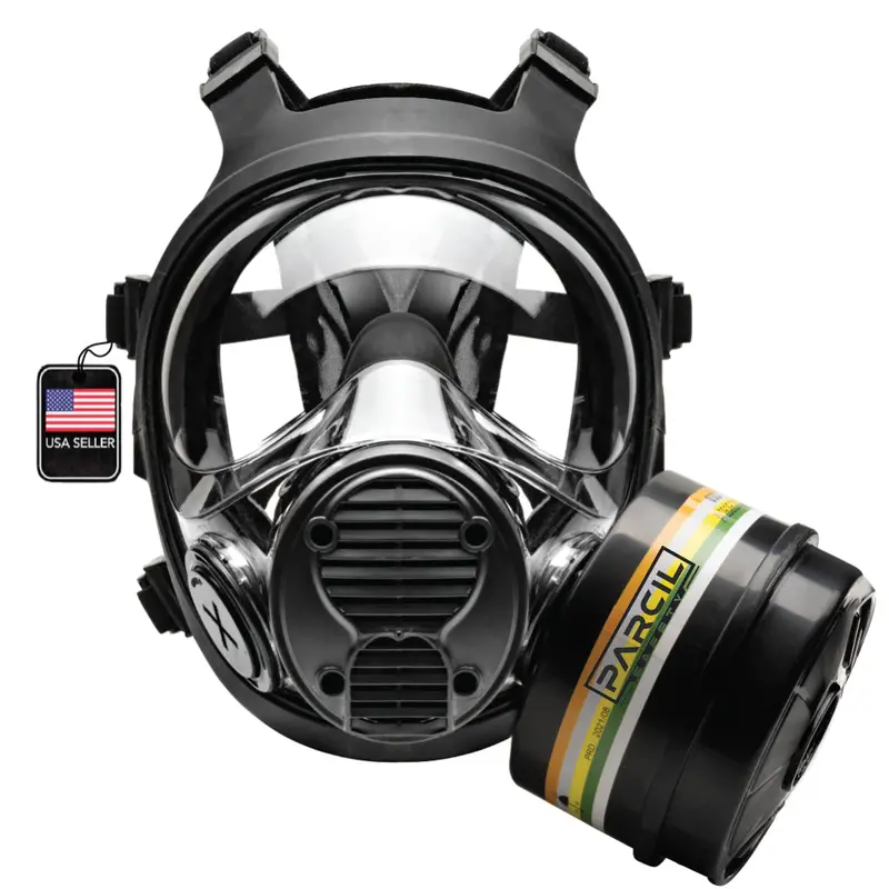 Nb-100 Tactical Gas Mask - Full Face Respirator With 40Mm N-B-1 Defense Filter 1