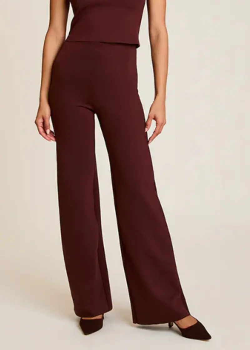 Neoprene Wide Leg Pant 1