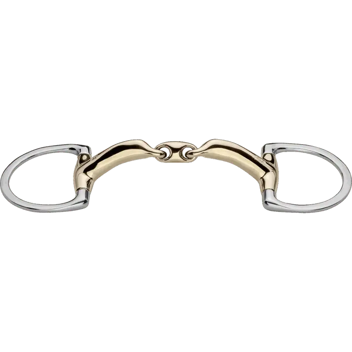 Novocontact Eggbutt Bit With Dynamic D Rings ,Double Jointed-Sensogan 1