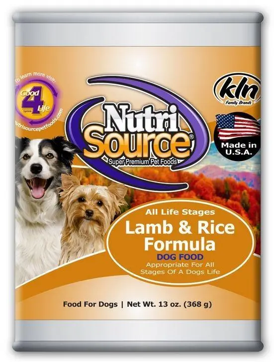 Nutrisource Adult Lamb & Rice Canned Dog Food 1