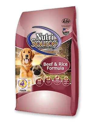 Nutrisource Beef & Rice Recipe Dog Food 1