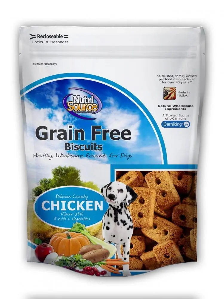 Nutrisource Grain Free Chicken Biscuits Dog Treats 1