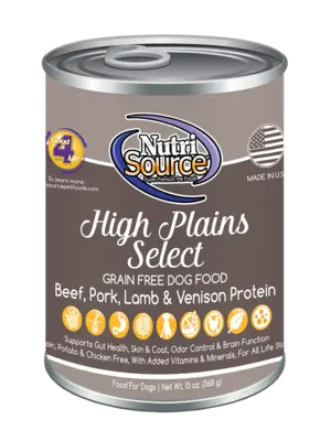 Nutrisource High Plains Select Grain Free Dog Food 1