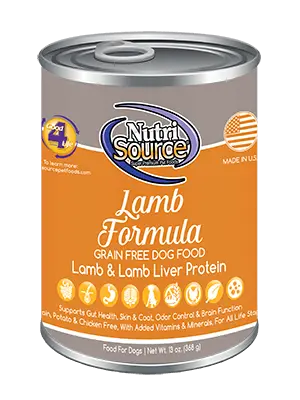 Nutrisource Lamb Grain Free Canned Dog Food 1