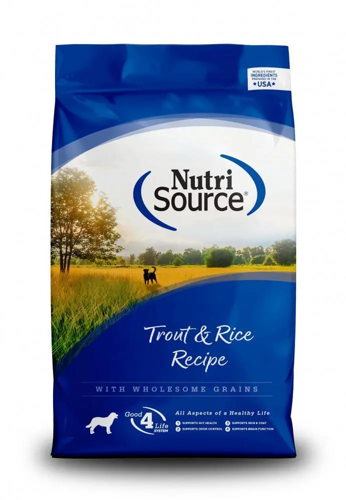 Nutrisource Trout & Brown Rice Recipe Dry Dog Food 1