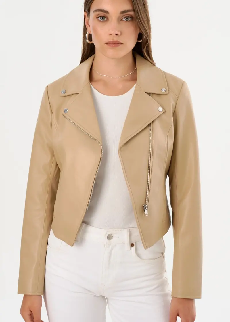 Pascale Faux Leather Jacket 1