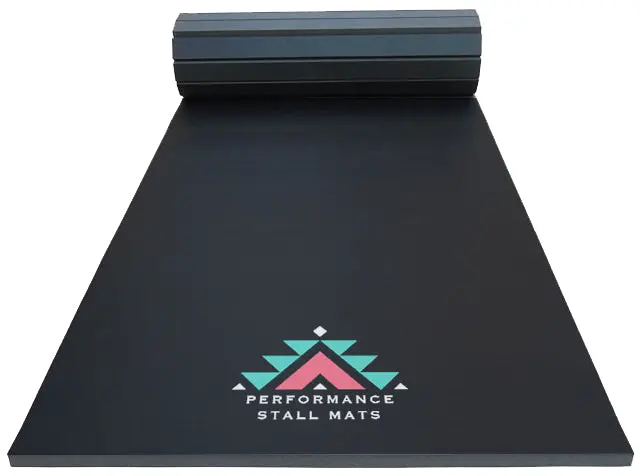 Portable Stall Mat Black 3X9 1