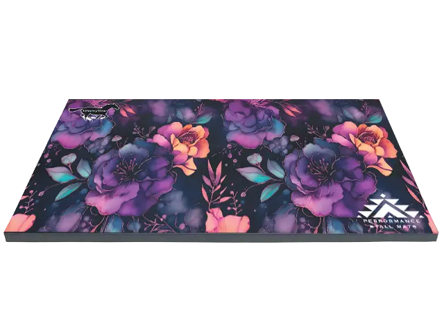 Portable Stall Mat Ww Midnight Bloom Design 5X10 1