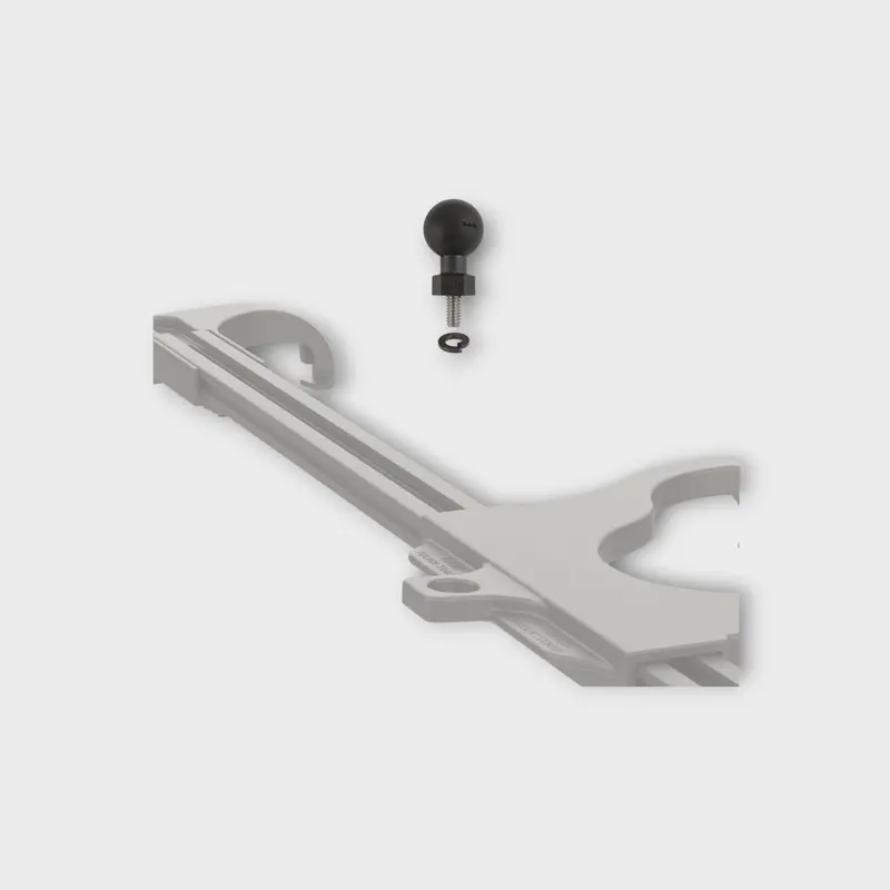 Ram® Tough-Ball™ With 1/4"-20 X .50" Threaded Stud And Lock Washer 1