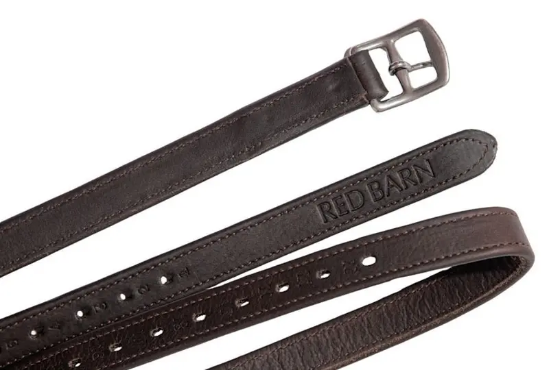Red Barn Geta Grip Stirrup Leathers 1/2 Holes 1