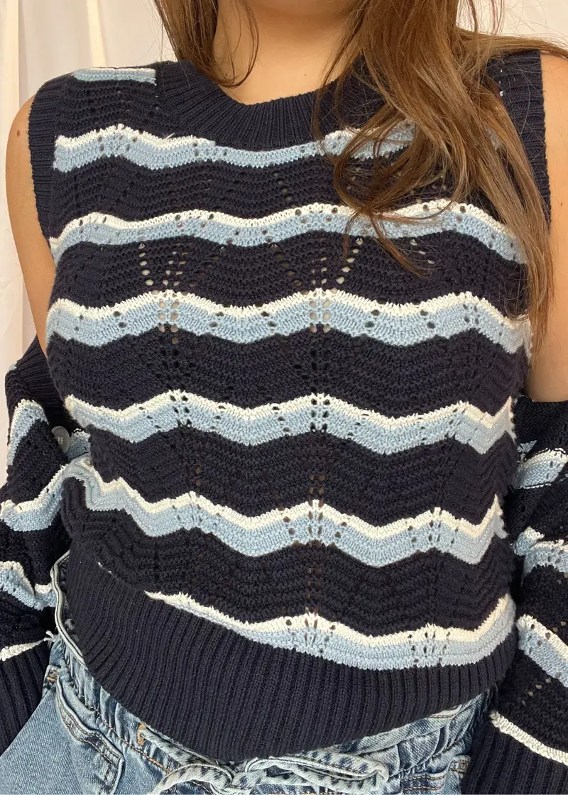Ric Rac Stripe Vest 1