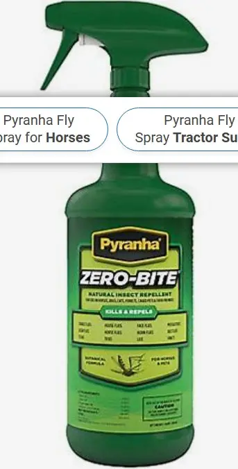 Rj Matthews Pyranha Zero Bite Fly Spray 1