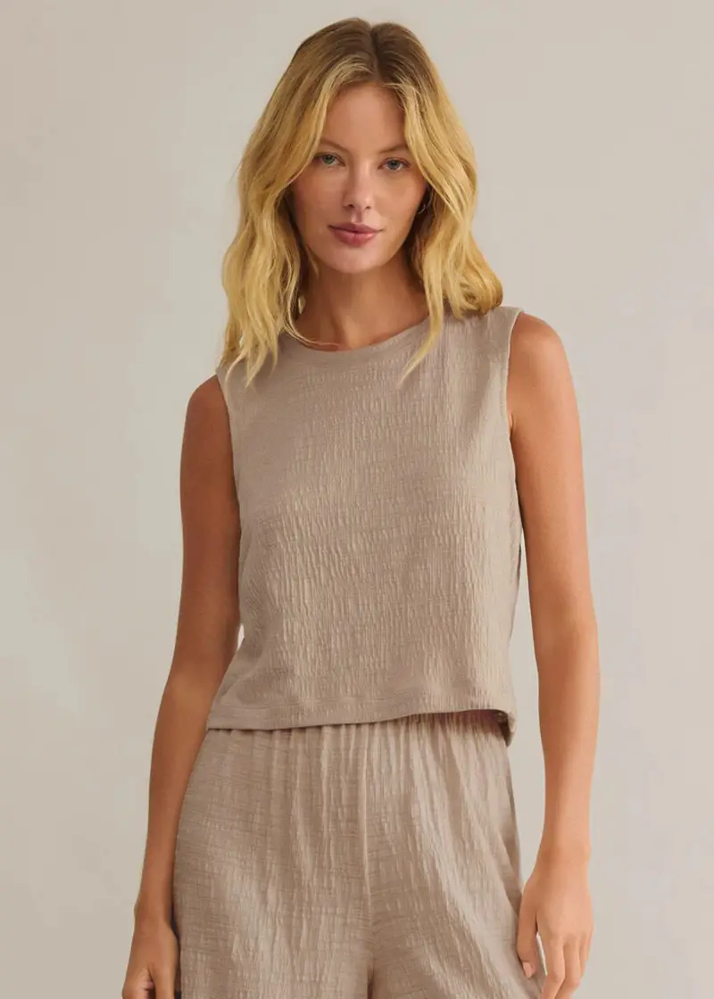 Sloane Textured Slub Top 1