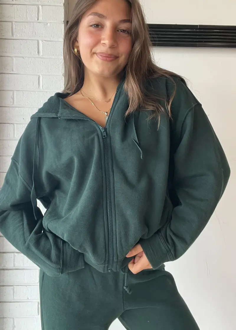Slouch Zip Hoodie 1