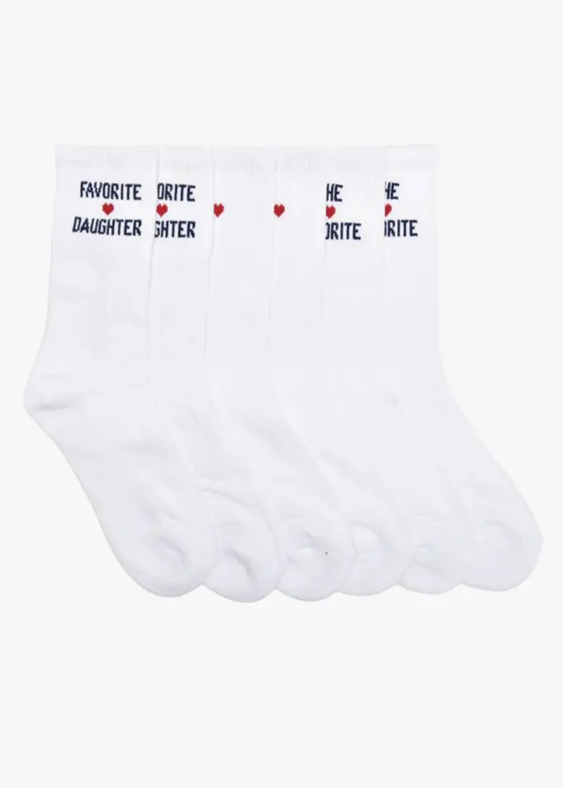 The Favorite Daughter Heart Sock Set 1