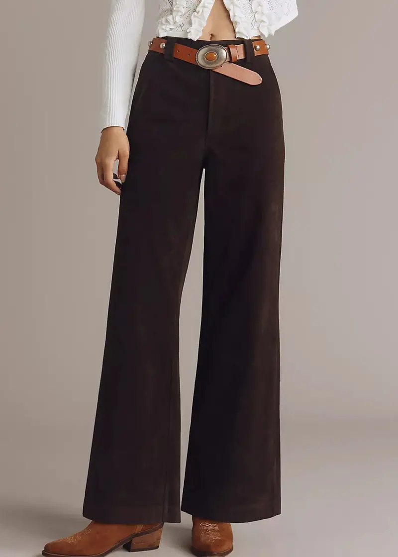 The Mia Vegan Suede Pants 1